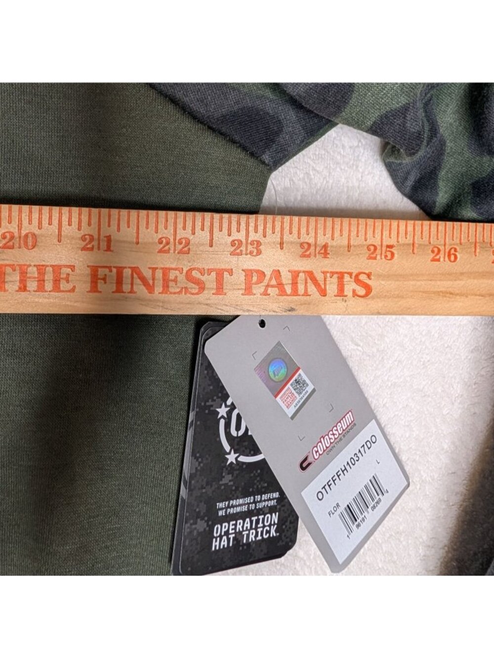 Mens Colosseum Olive/Camo Notre Dame Fighting Irish OHT Military Hoodie Sz L - Picture 5 of 12